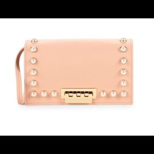 Zac Posen Faux Pearl Leather Crossbody Bag